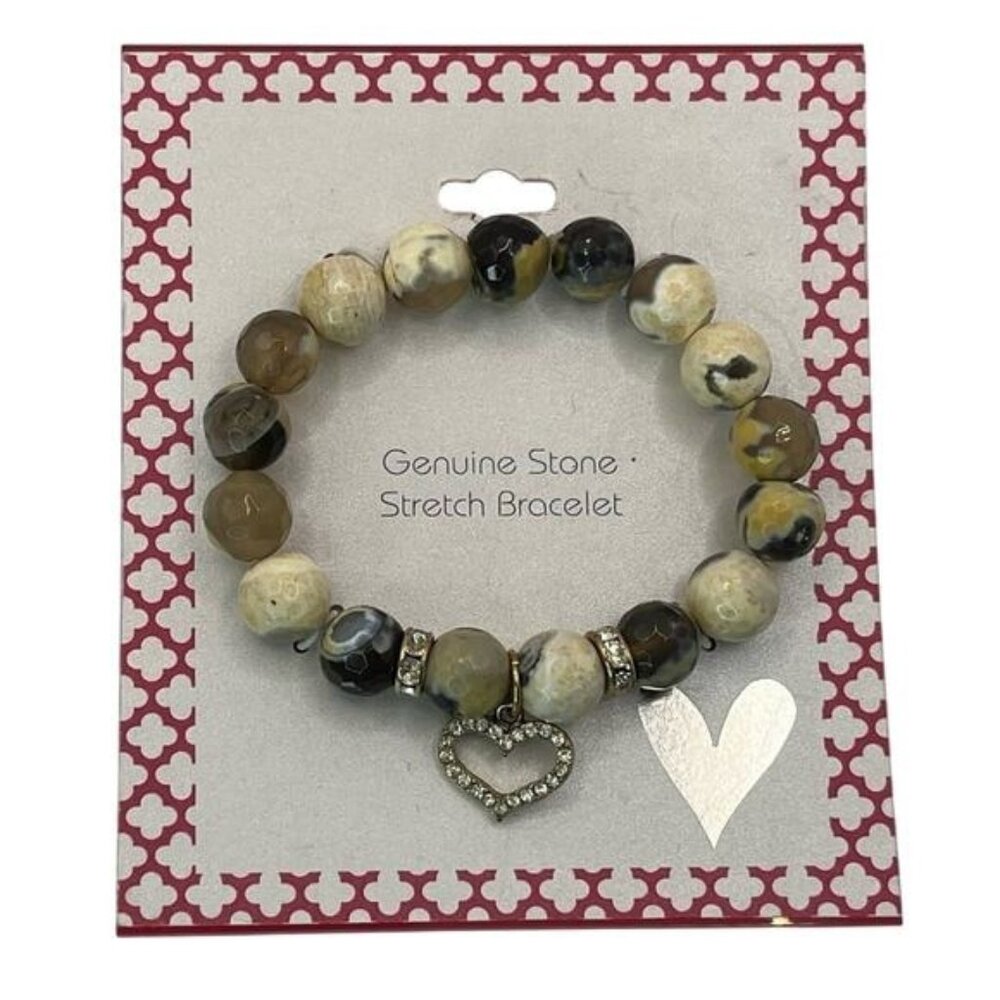 Genuine Stone Stretch Bracelet